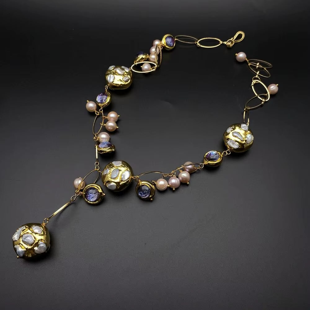 Freshwater Pearl Y Necklace | Elegant Jewelry