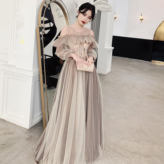 Bridesmaid dress elegant style - front view | Vireza Boutique