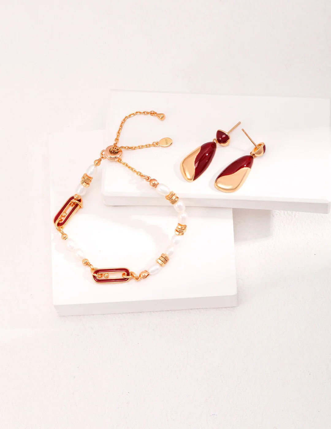French Bracelet with Pearl and Enamel | Jewelry