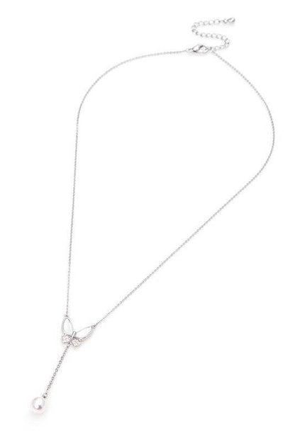 Papillon Pearl Pendant Necklace | Butterfly Jewelry