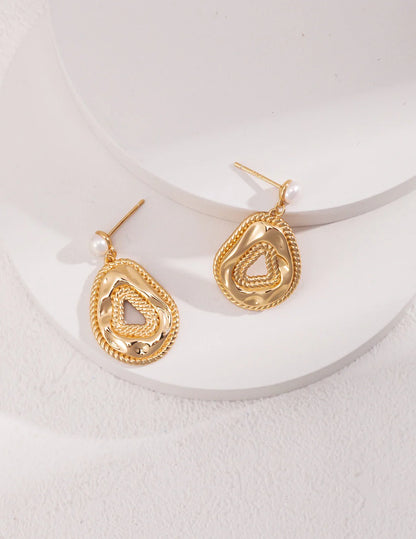 Natural Pearl Dangle Earrings | Vintage Jewelry