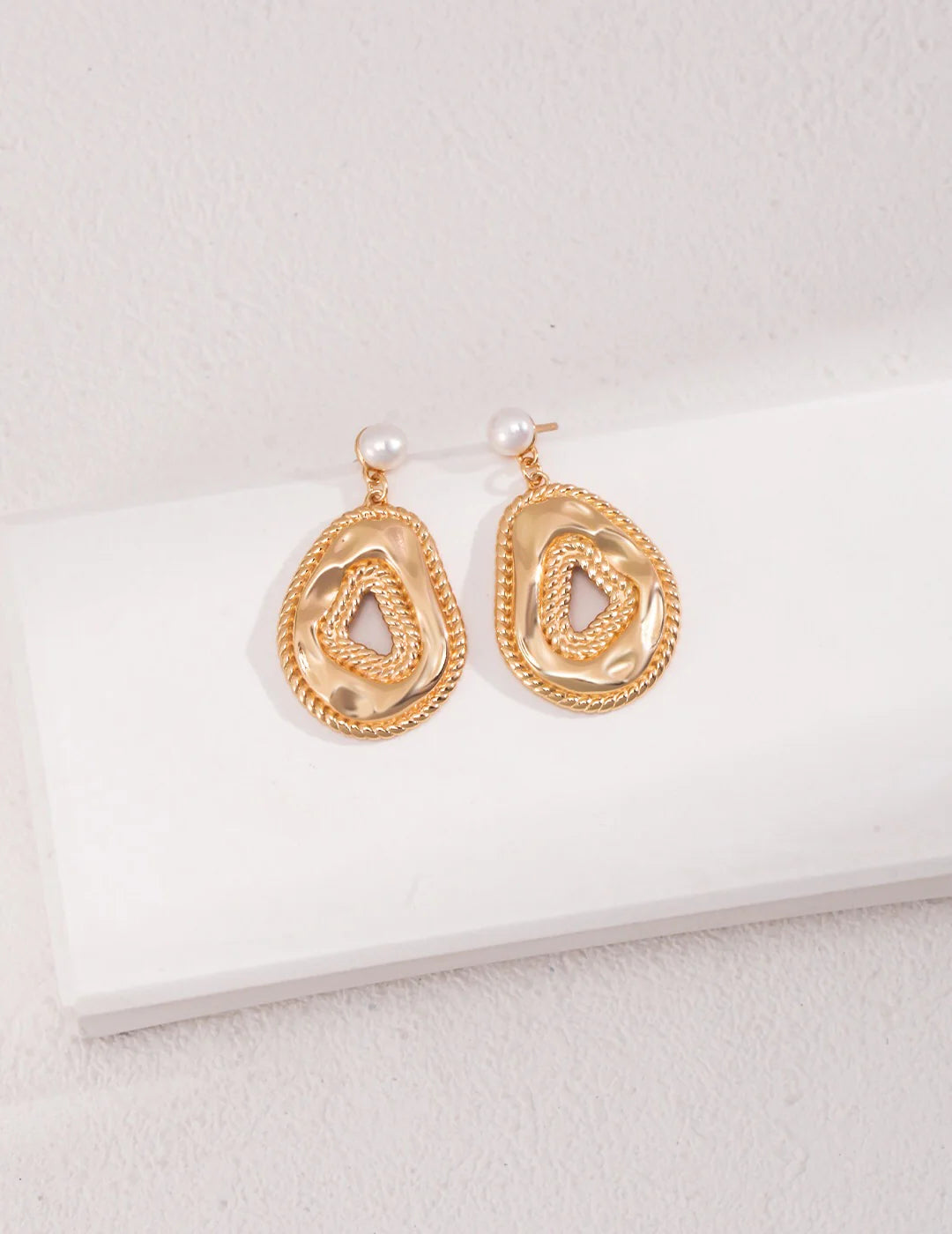 Natural Pearl Dangle Earrings | Vintage Jewelry