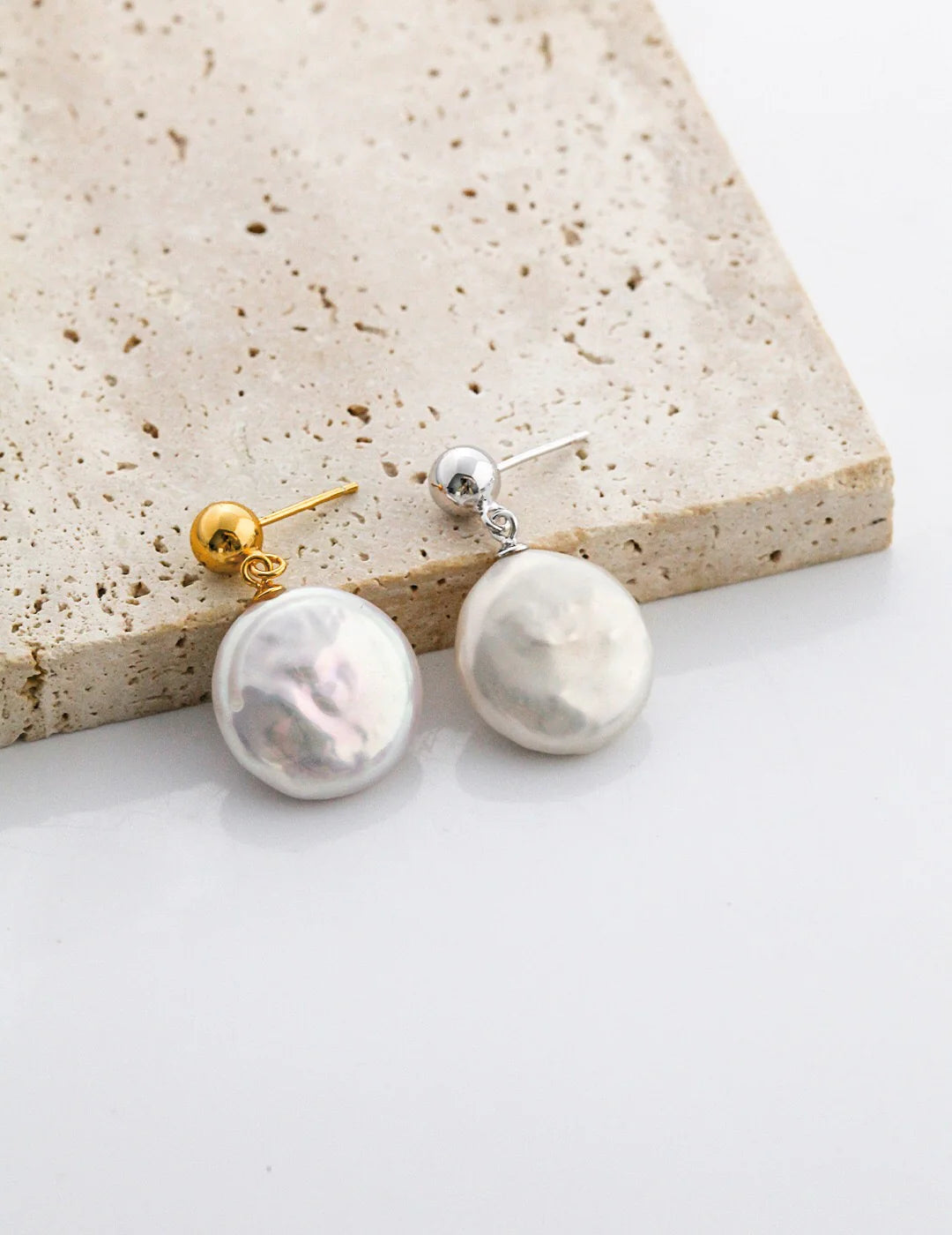Irregular Baroque Pearl Dangle Earrings | Elegant Jewelry