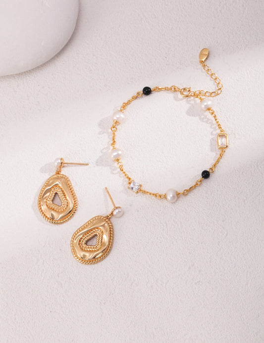 Natural Pearl Dangle Earrings | Vintage Jewelry