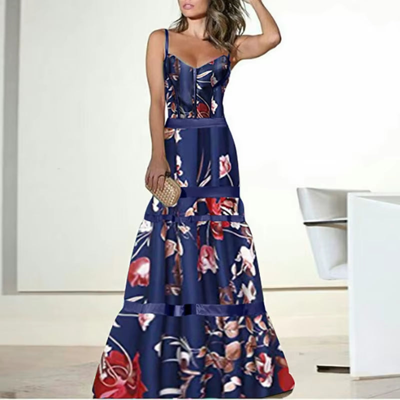 Amélie Floral Strappy Party Dress