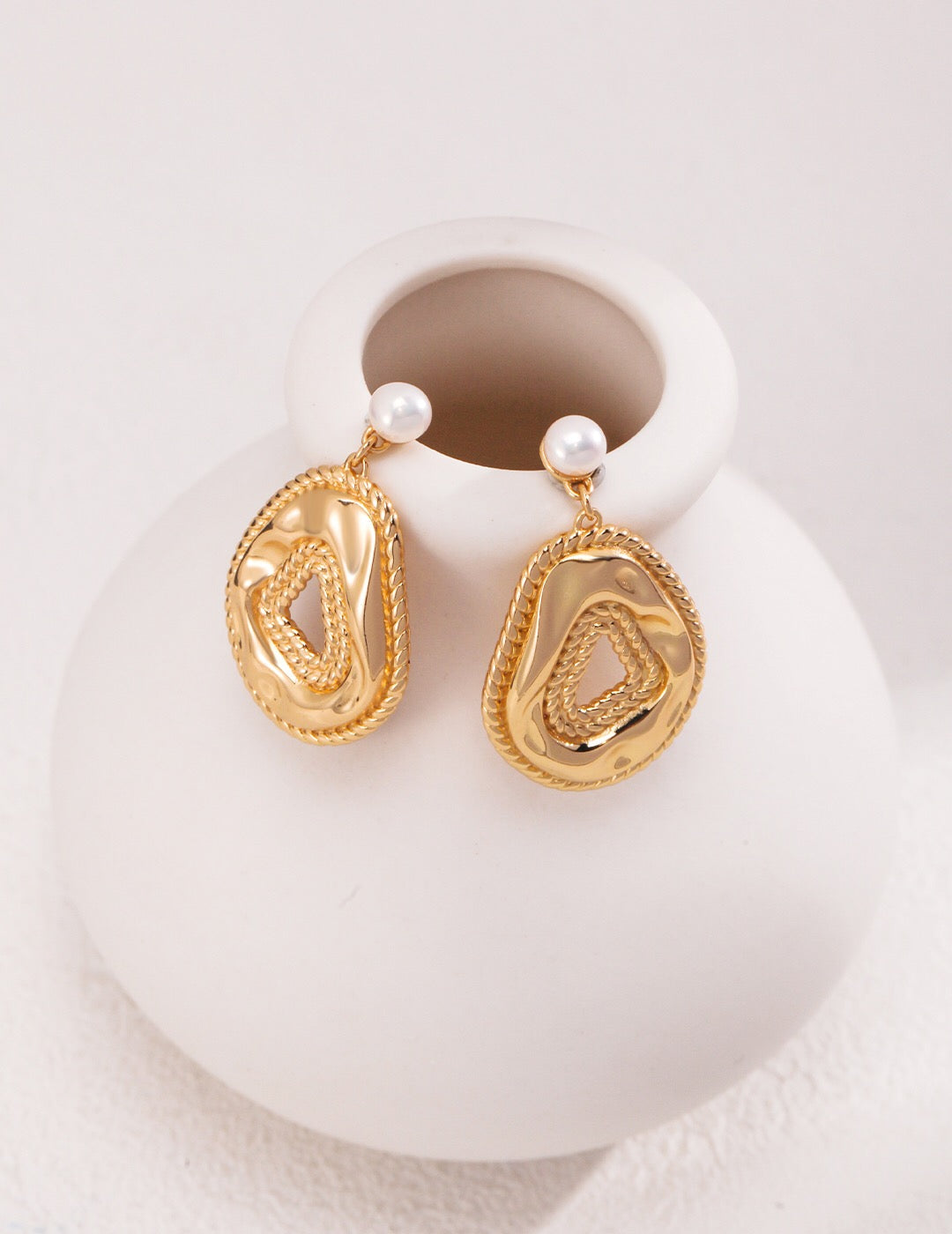 Natural Pearl Dangle Earrings | Vintage Jewelry