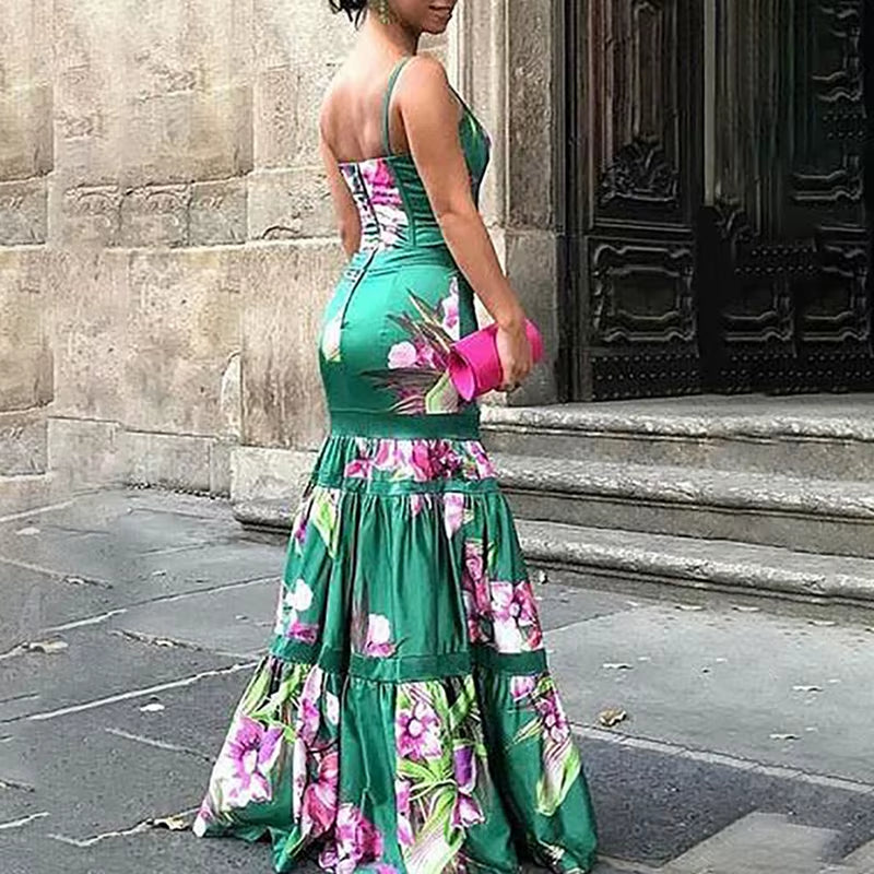 Amélie Floral Strappy Party Dress