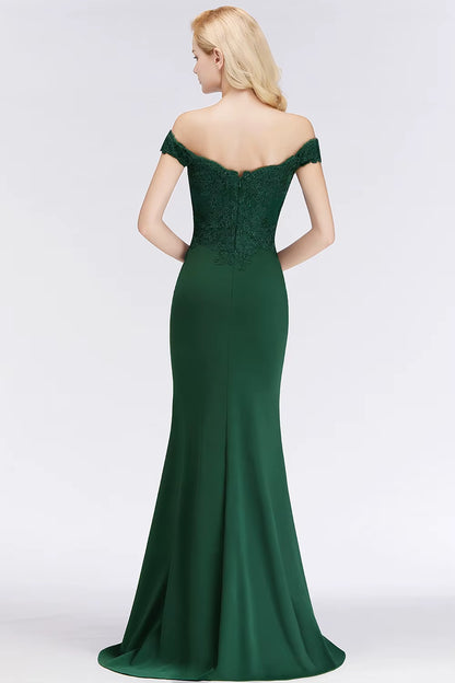 Serena Evening Dress with Off-the-Shoulder Design