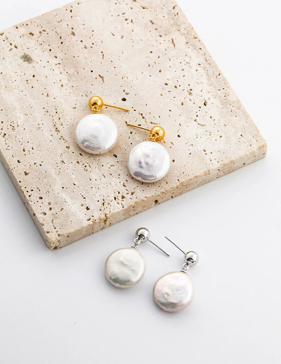 Irregular Baroque Pearl Dangle Earrings | Elegant Jewelry