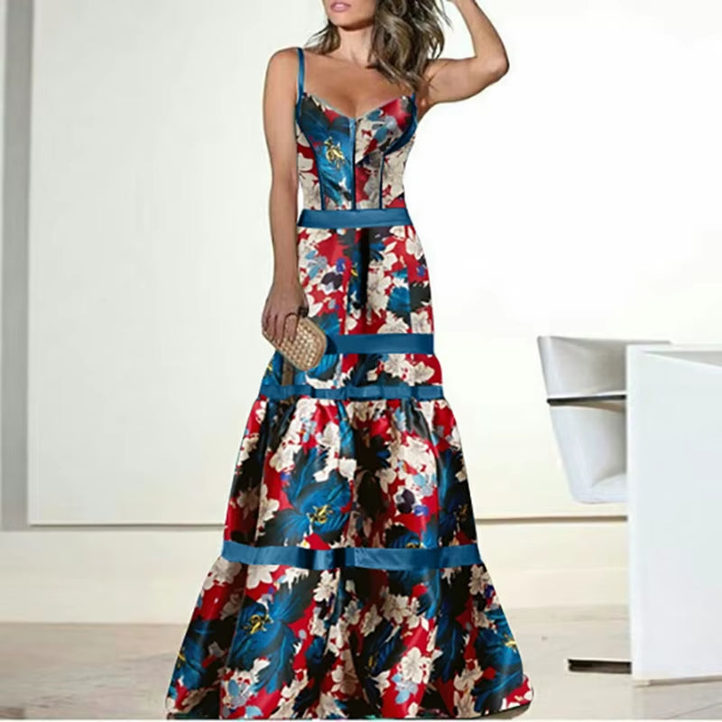 Amélie Floral Strappy Party Dress