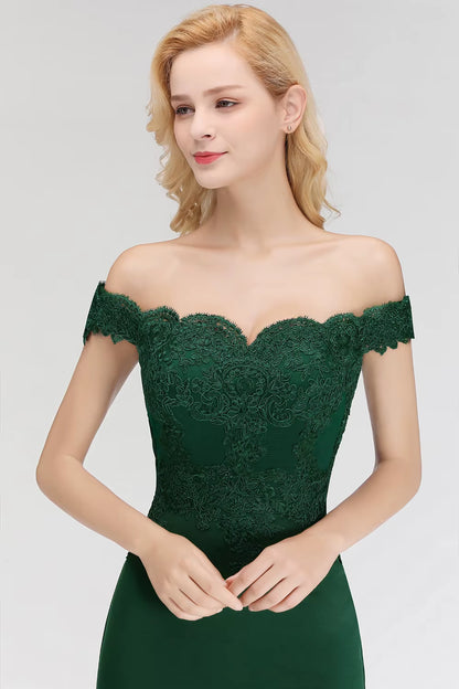 Serena Evening Dress with Off-the-Shoulder Design