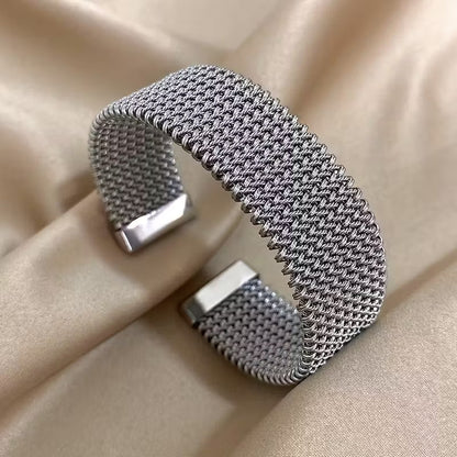 Mara | Rigid Metal Mesh Bracelet - Bracelets | Vireza Boutique